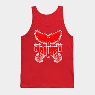 Mothman West Virginia Wing Humanoid Moth Retro Vintage  Red Tank Top